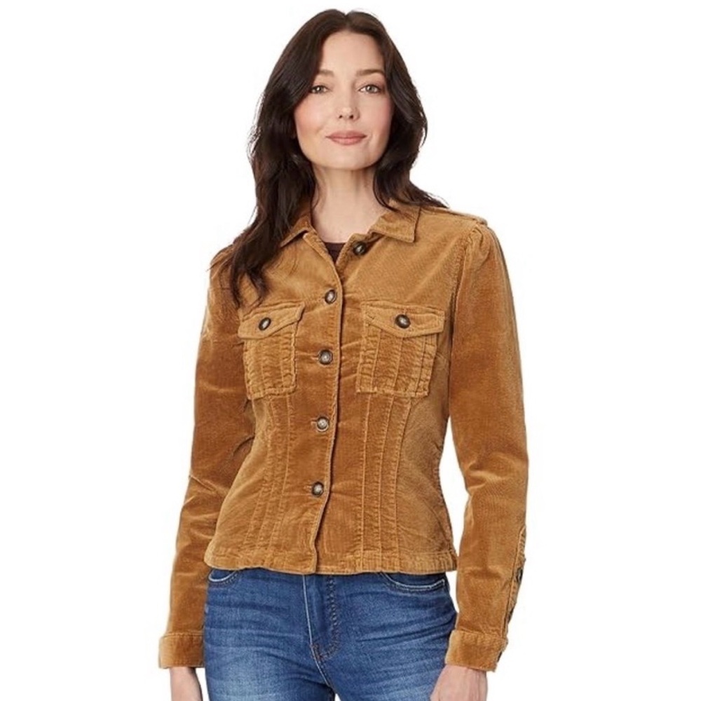 Kut from the Kloth Kyra Brown 98% Cotton Corduroy Jacket Women’s XL